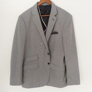 Marc Martin Half Lined Micro Check Blazer Size 44R